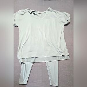 Zenana SET EUC XL Classic Seafoam Women's Set PTP 27 Waist 18 Inseam 27